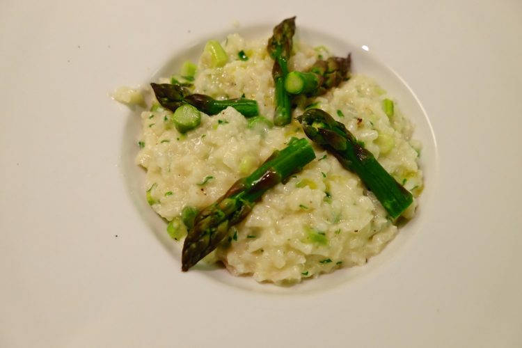 Robert Jay Levine's Cheesy Rice and Asparagus
