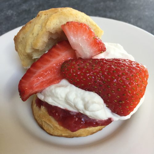 Greenspan buttermilk biscuit shortcake chez moi